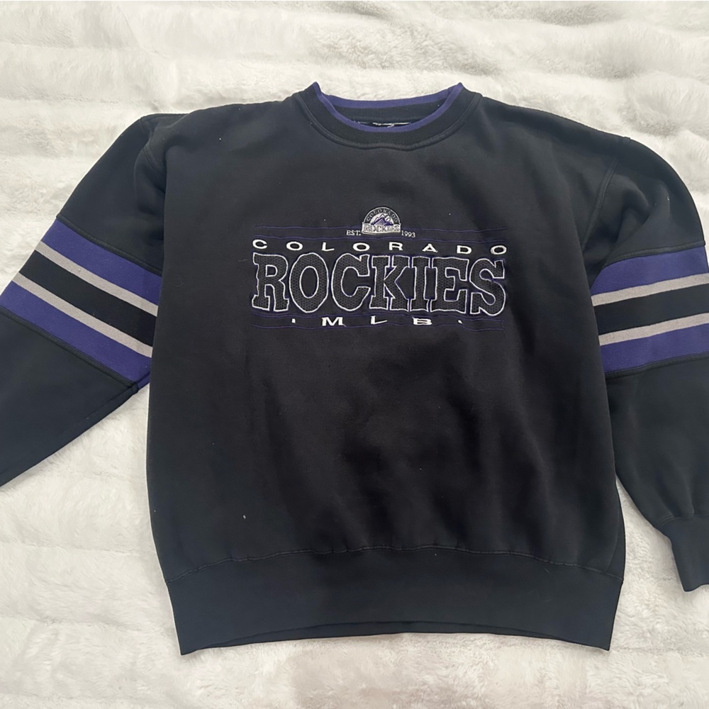 MLB Black and Purple Hoodie Sweatshirt